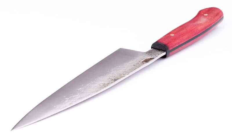 Kitchen Knife by Nick Rossi, Red Handle