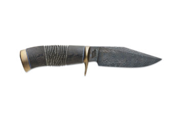 Damascus Fighter Knife by Nick Rossi Knives